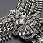 Amazon Crystal Floral Warrior Bib Necklace